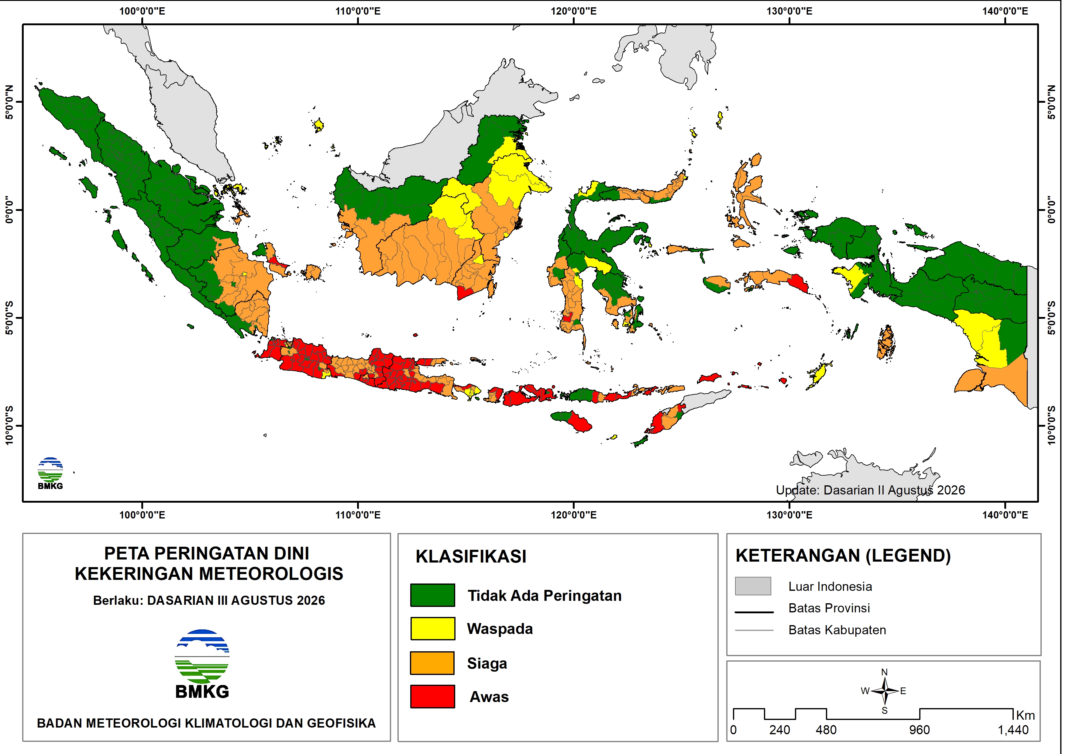 Peta Kekeringan BMKG